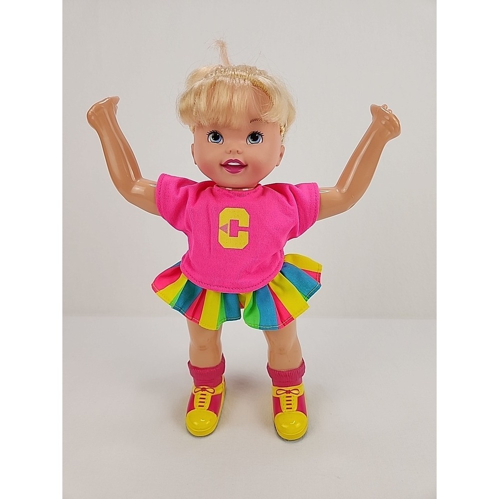 Toy Biz Vintage 1997 Casey Cartwheel Cheerleader Retro Doll 90s 10.5"